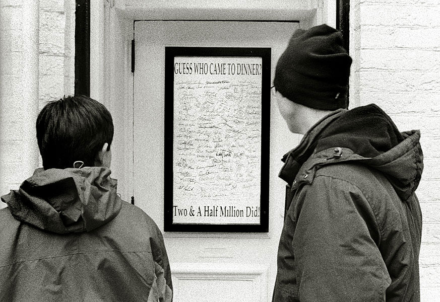 guess who came to dinner?