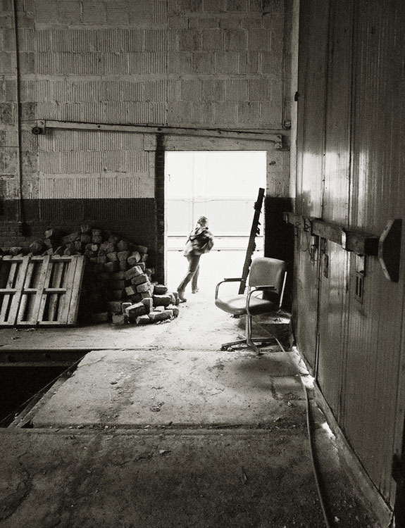 in the barns