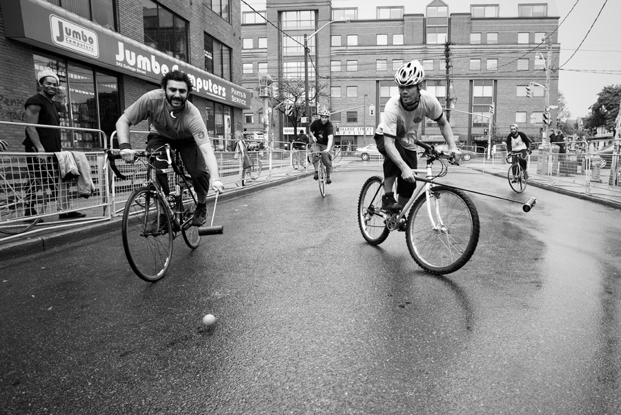 it's bike polo!