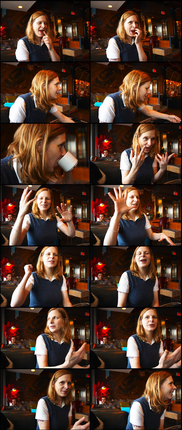 60 seconds of laurel (a hand talker) with americano